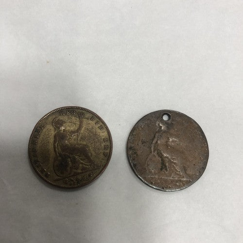 Queen Victoria Young Head Copper Farthings