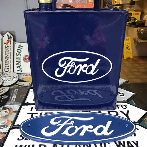 Ford Oil Can And Cast Iron Sign