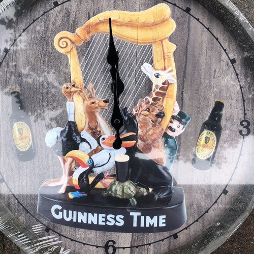 Guinness Time Barrel Style Clock
