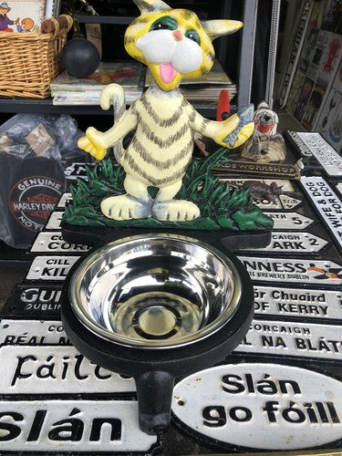 Cast Iron Cat Feeder