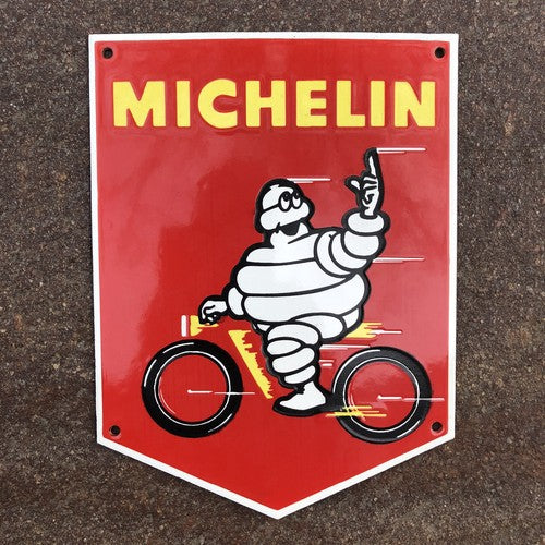 Michelin Cycling Enamel Sign
