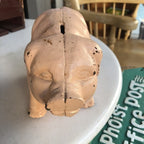 Original Vintage Cast Iron Pig Money Box