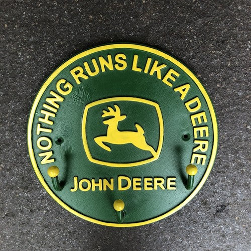 Nothing Runs Like A Deere Metal Hook