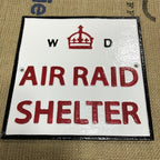 Air Raid Shelter Cast Iron Sign