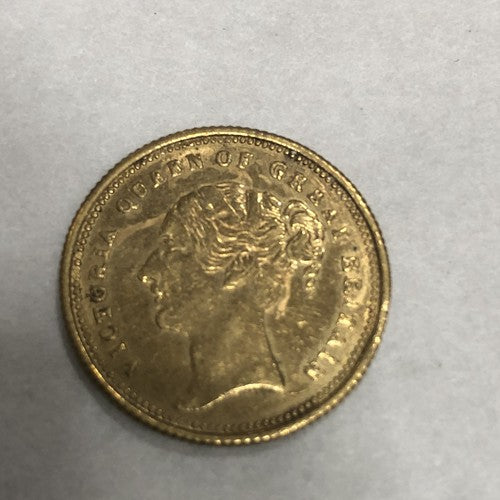 Prince Of Wales Brass Half Sovereign Play Money Counter