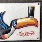 Guinness Flying Toucan Cast Iron Plaque