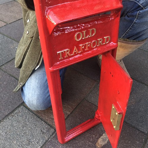 Old Trafford Wall Mounted Post Box Front Only Heavy Cast Iron