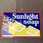 Sunlight Soap Enamel Sign