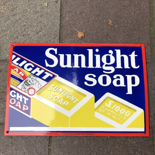 Sunlight Soap Enamel Sign