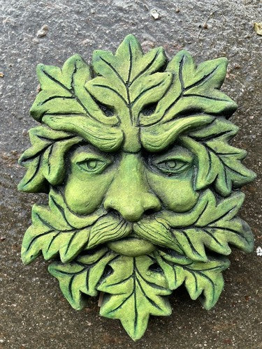 Pagan King Green Man Garden Wall Plaque