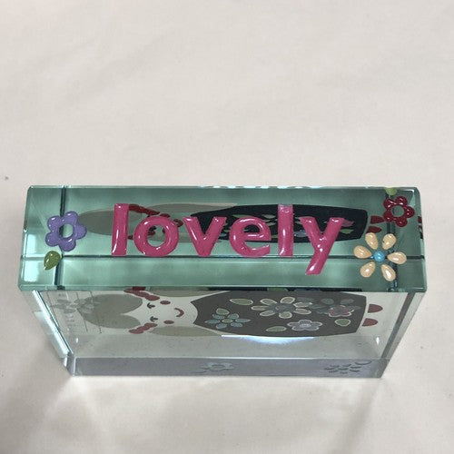 Spaceform Lovely Lady Glass Block Boxed Overseas Post Available