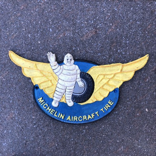 Michelin Aircraft Tire Cast Iron Sign