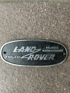 Land Rover Polished Aluminium Solihull Sign