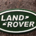 Land Rover Cast Iron Sign