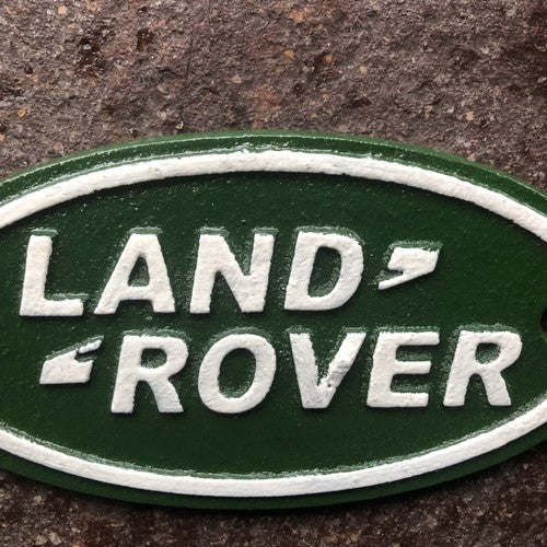 Land Rover Cast Iron Sign