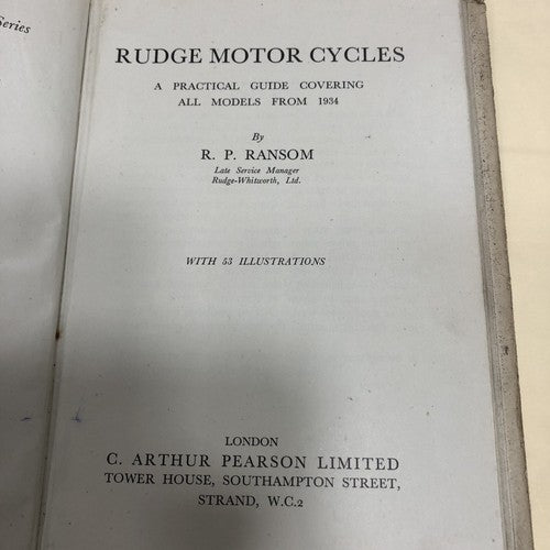 Rudge R P RANSOM HANDBOOK
