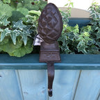 Cast Iron Christmas Stocking Hanger Hook