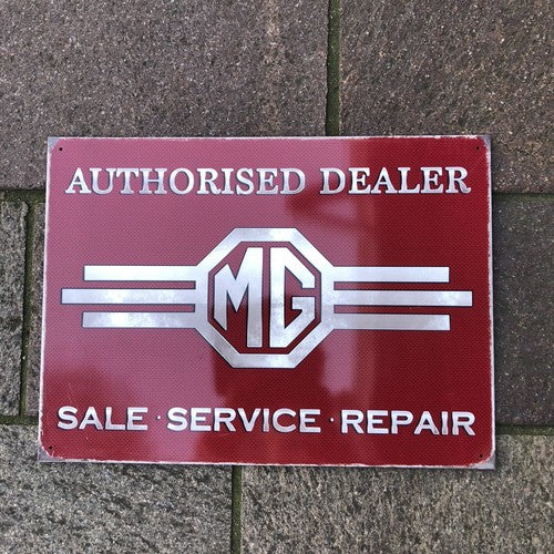 MG Metal Sign