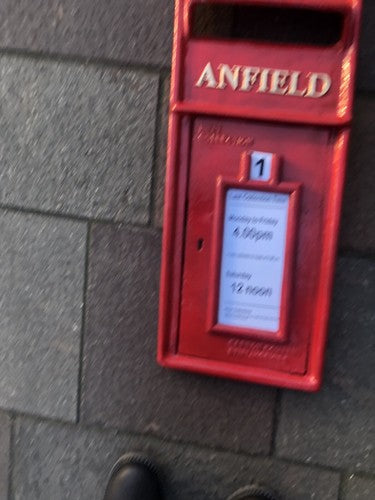 Anfield Wall Mounted Post Box Front Only Heavy Cast Iron