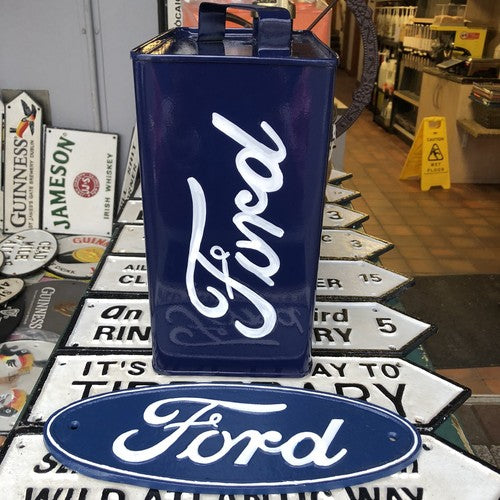 Ford Oil Can And Cast Iron Sign