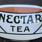 Nectar Tea Enamel Sign No Drill Holes