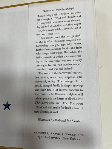 The Borrowers Afloat Mary Norton Printed In America