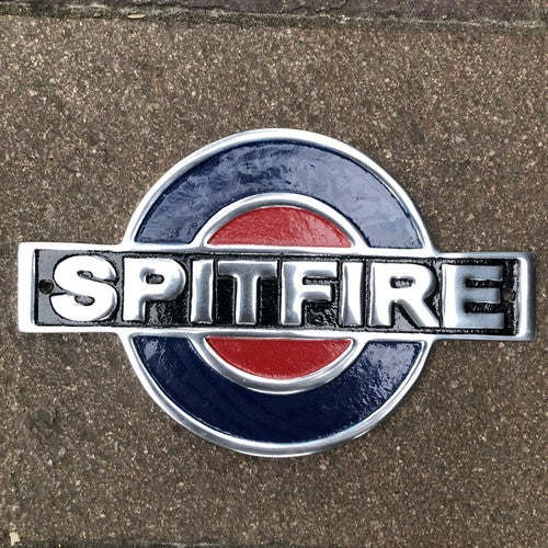 Spitfire Polished Aluminium Sign