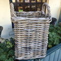 Square Log Basket Handmade