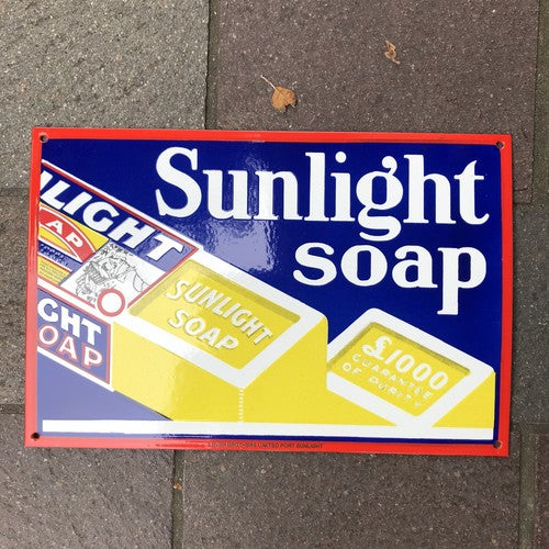 Sunlight Soap Enamel Sign