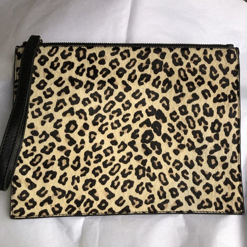 paul costelloe Zipped Handle Leather Animal Print Bag