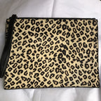 paul costelloe Zipped Handle Leather Animal Print Bag