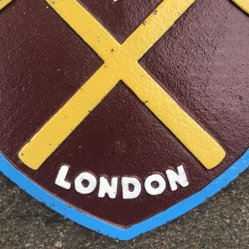 West Ham United Cast Iron Sign