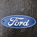 Ford Oil Can And Cast Iron Sign