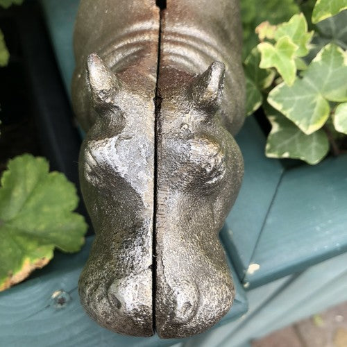 Hippo Cast Iron Money Box
