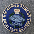 H M Armed Forces Royal Tank Regiment Cast Iron Sign