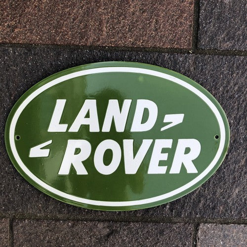 Land Rover Enamel Sign