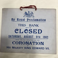 Bank Notification Antique Sign RARE !!!