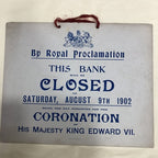 Bank Notification Antique Sign RARE !!!