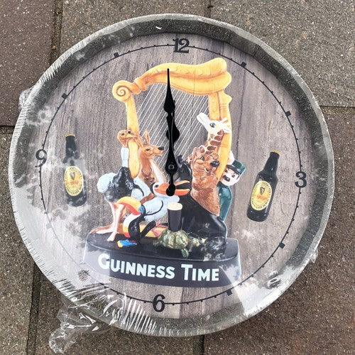 Guinness Time Barrel Style Clock
