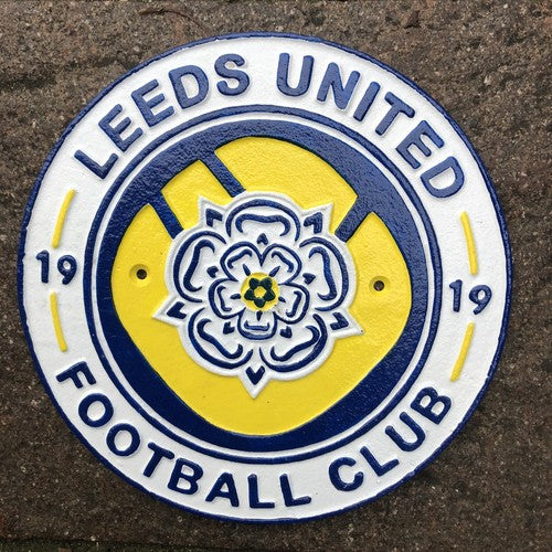 Leeds United Cast Iron Sign Wall Art
