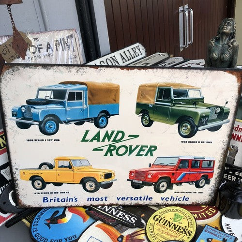 Land Rover Heavy Gauge Metal Sign