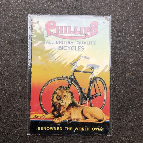 Phillips Bicycles Tin Sign