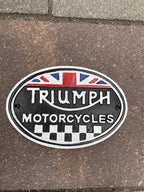 Triumph Motorcycles Cast Iron Sign