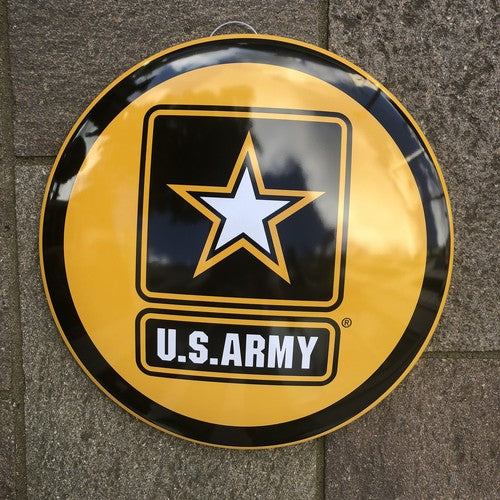 U S Army 40 Cms Domed Metal Sign