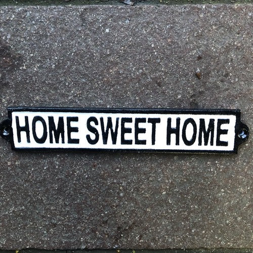 Home Sweet Home Cast Iron Sign