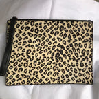 paul costelloe Zipped Handle Leather Animal Print Bag