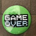 Game Over 40 Cms Domed Metal Sign
