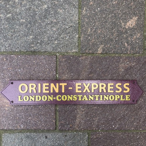 Orient Express Cast Iron Sign