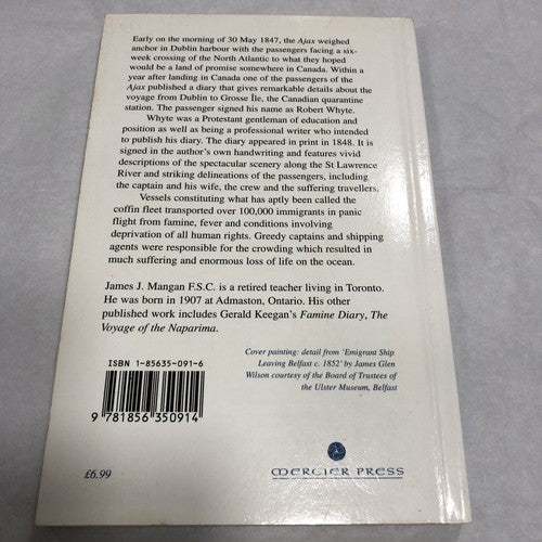 The Famine Ship Diary 1847 By Robert Whyte