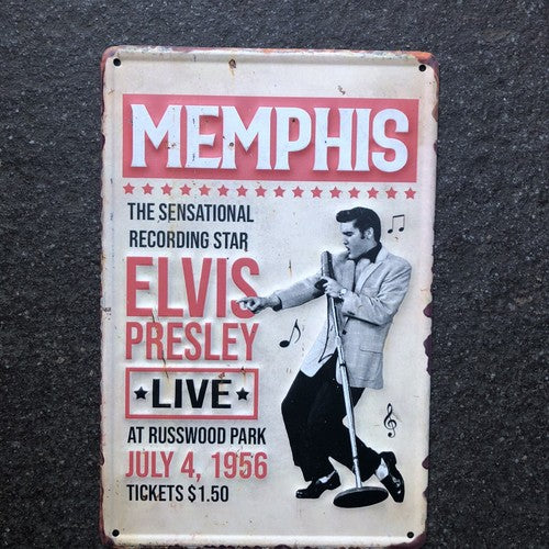Elvis Presley Metal Sign